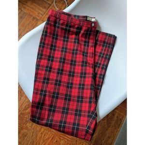 Retro Plaid pants by Jones New York